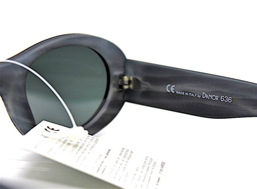 Occhiali Da Sole Donna Grandi Firmati Cat Eye Oversize Lenti Sfumate Arancioni - Foto 11