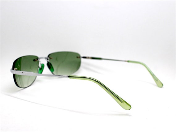 Rectangular oval rimless sunglasses for men and w… - image 7