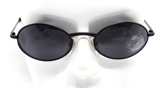 Sunglasses Man Oval Black Wrap Steampunk Matrix Endearing  display picture 1
