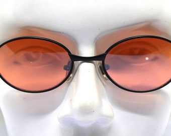 2 Paires De Lunettes De Soleil Ovales Vintage Rétro - Verres Gris Et Rouge, Monture Or - Petit Format Tendance Pour Femmes Et Hommes - 12