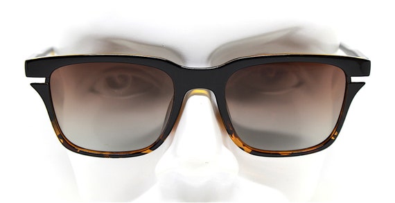 Square rectangular classic sunglasses man black b… - image 6