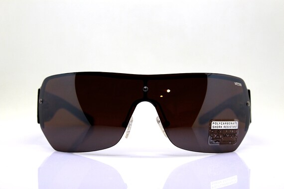 Mask wrap faceted rectangular square oversize sun… - image 5