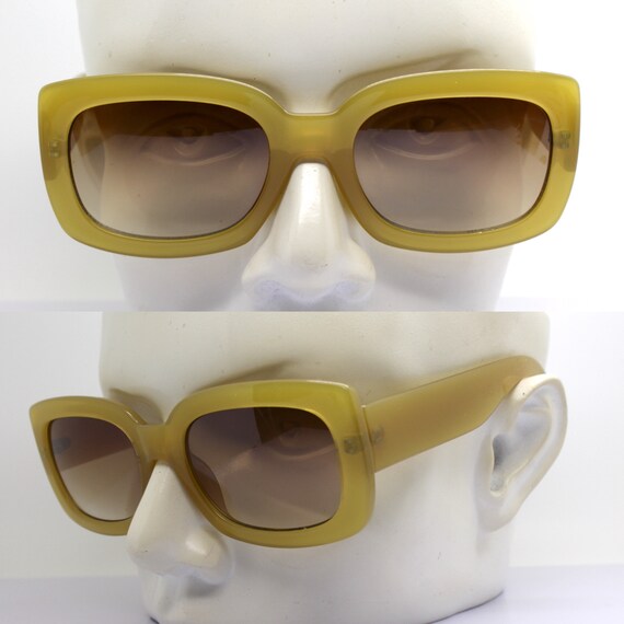 WOME'S SUNGLASSES squared rectangular frame recyc… - image 6