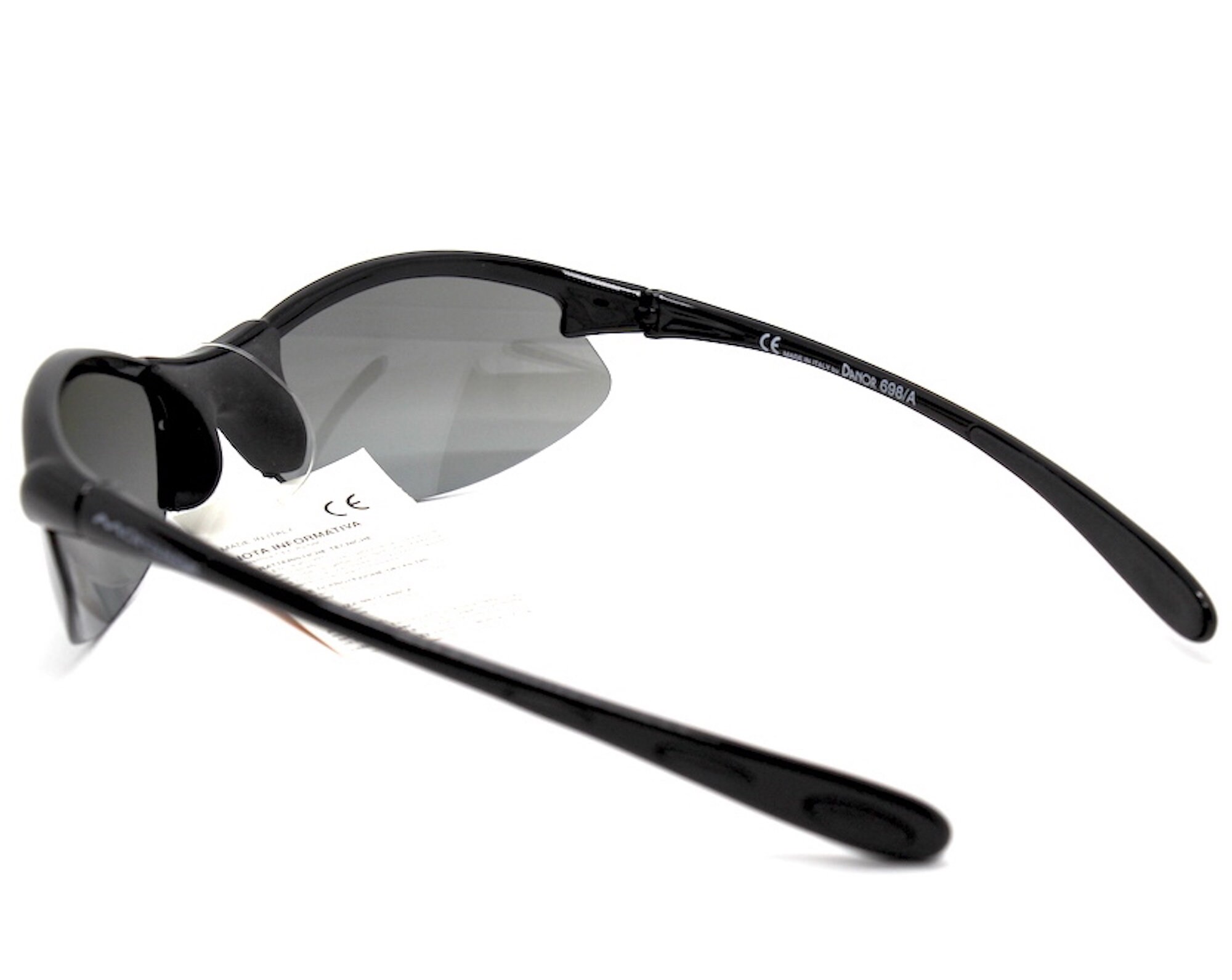 MADE IN ITALY Wrap Oval Semi-rimless Sunglasses Man Glossy - Etsy