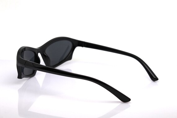 Wrap oval dynamic facet rectangular Sunglasses ma… - image 7