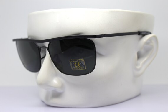 MADE IN ITALY classic rectangular sunglasses man … - image 4