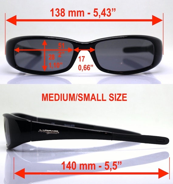 MADE IN ITALY small low rectangular sunglasses ma… - image 2