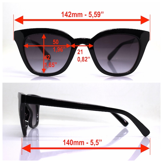 Classic Square Cat Eye Sunglasses Woman Brown Tortoise Black  display picture 3