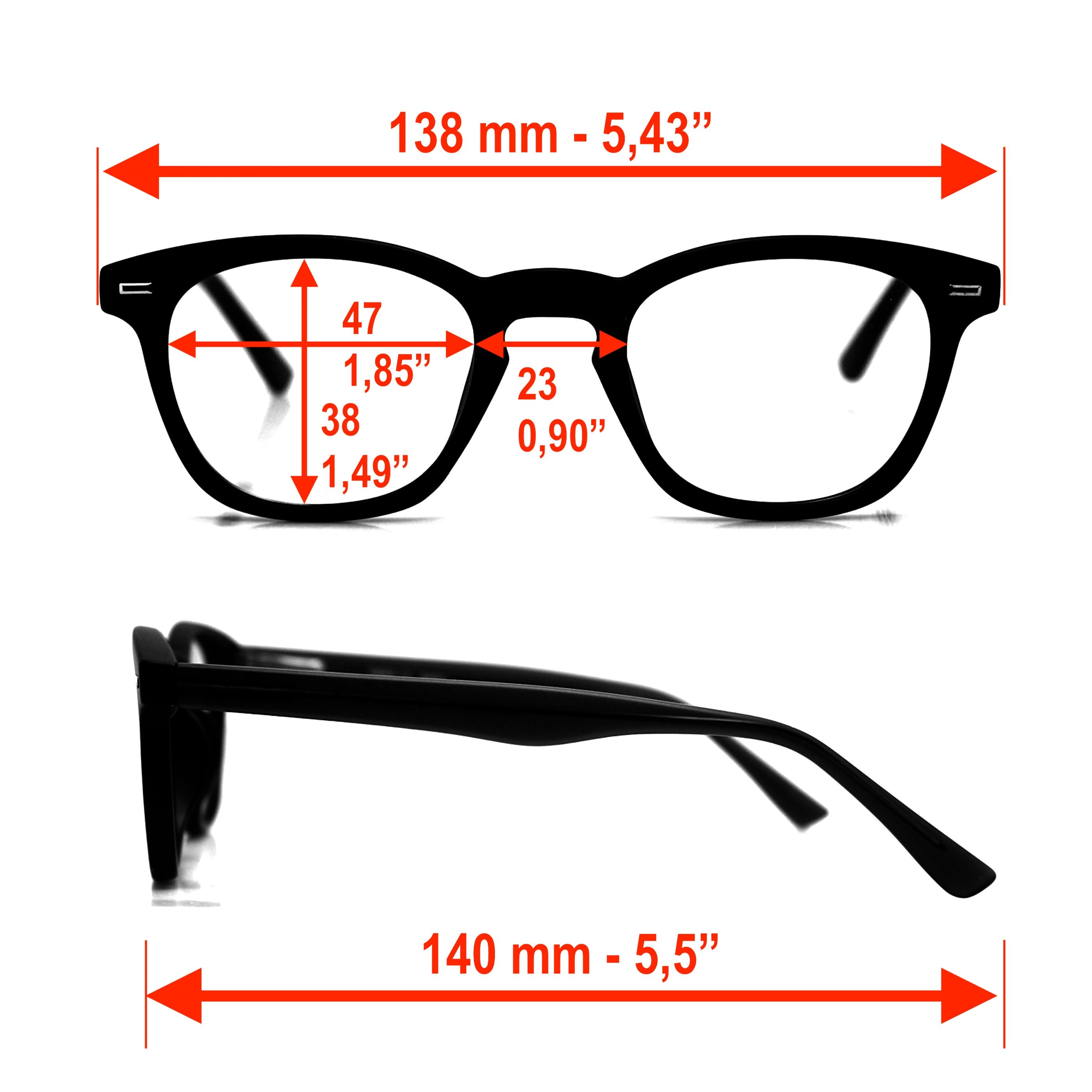 Classic Square Oval Eyewear Glasses Optical Frame Man Woman -  Norway