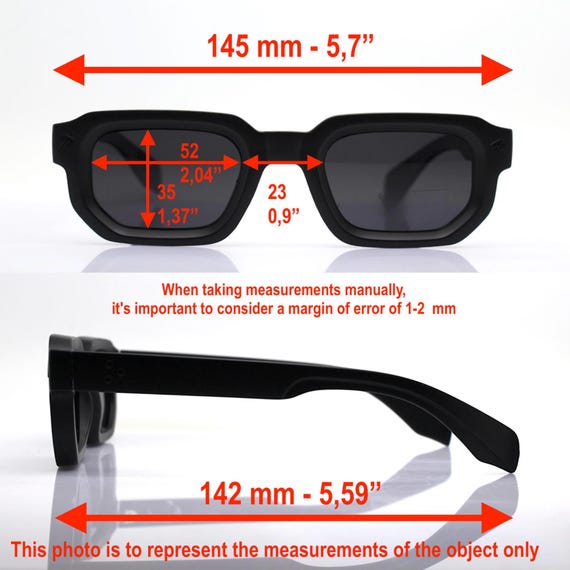 RECTANGULAR SUNGLASSES MEN, polygonal shine black… - image 2