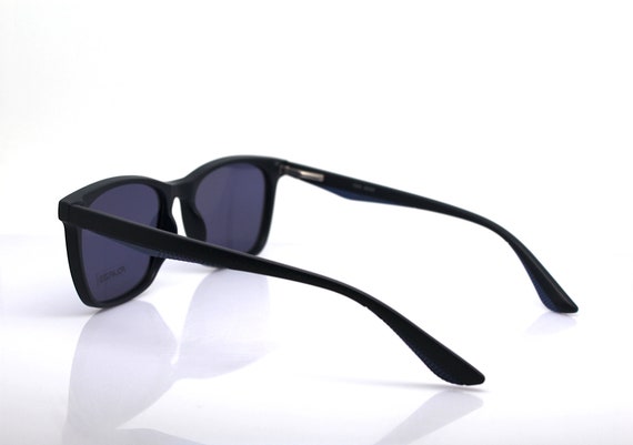 Classic shape square oval sunglasses man dark blu… - image 5