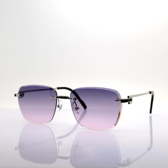 Sy Seeyou Sonnenbrille, Glas, Transparent, Mehrfarbig, Rechteckig Gr. M, Bleu Sky