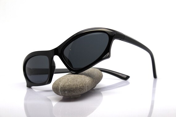 Wrap oval dynamic facet rectangular Sunglasses ma… - image 8