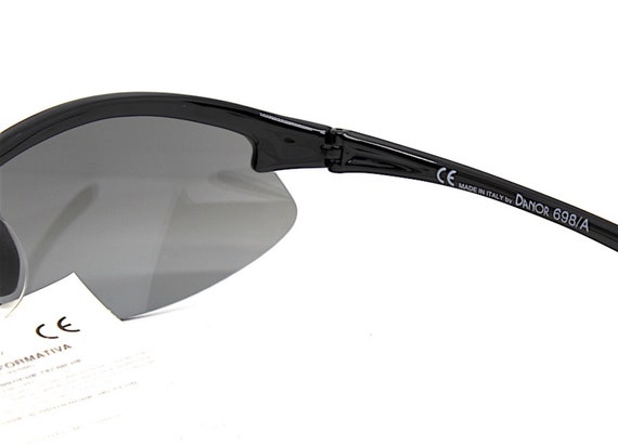 MADE IN ITALY wrap oval semi-rimless sunglasses m… - image 8
