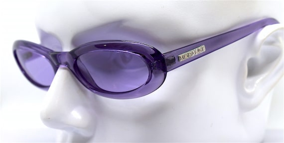 MADE IN ITALY Rectangle Small Low Oval Sunglasses Woman  display picture 1
