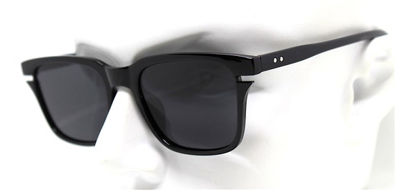 Square rectangular classic sunglasses man black b… - image 8