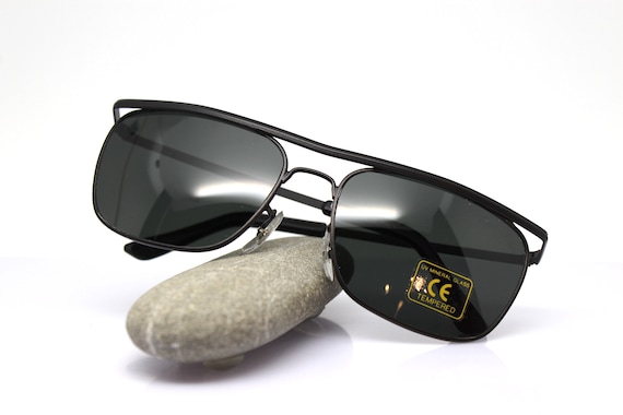 MADE IN ITALY classic rectangular sunglasses man … - image 10