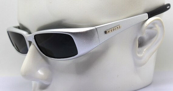 MADE IN ITALY small low rectangular sunglasses ma… - image 5