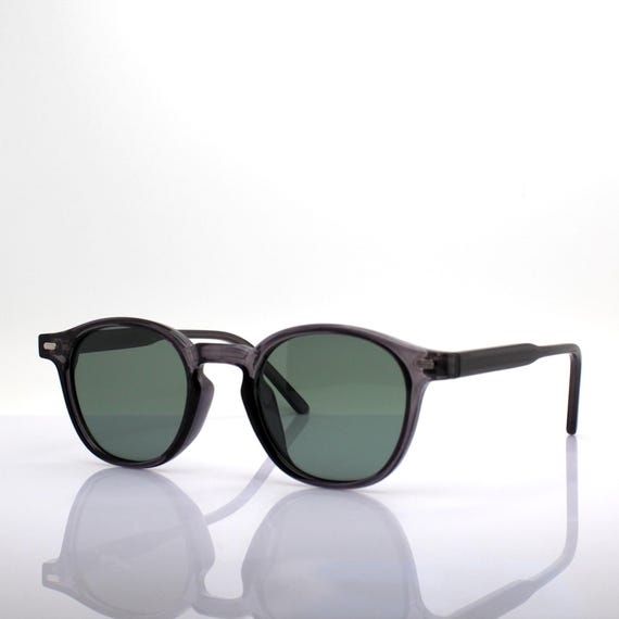 Round Sunglasses for Men & Women (Grey Lens | Transparent Grey Frame - MG7672)