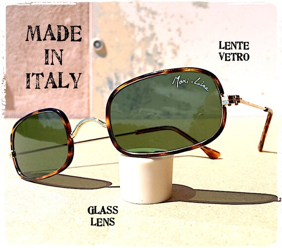 Made in Italy Occhiali da sole vintage rettangola… - image 4