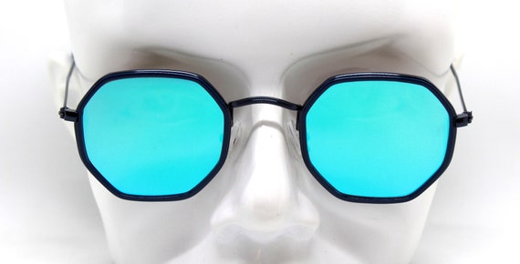 Small square octagonal classic sunglasses men and… - image 6