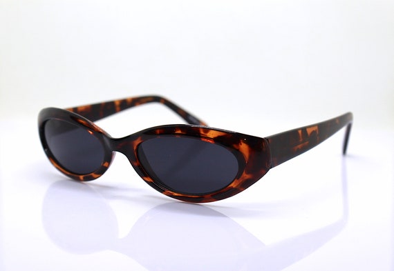 o. friulana 90s vintage トータスシェル キャットアイ Classic Low Oval Cat Eye Sunglasses Woman Brown Tortoiseshell
