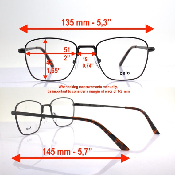 Squared hexagonal Man Eyeglasses, Optical frame, … - image 3