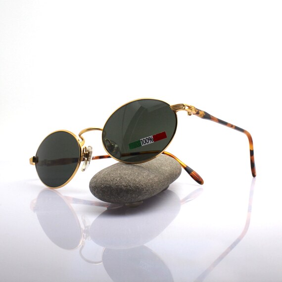 OVAL VINTAGE SUNGLASSES Made in Italy 100%, Shades for Man  display picture 1