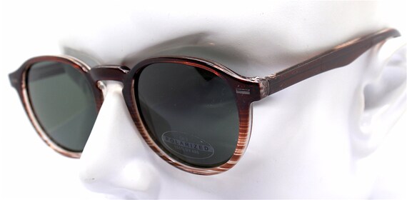 POLARIZED Round oval classic sunglasses man woman… - image 4