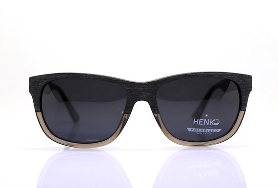 HENKO square rectangular classic sunglasses man b… - image 1