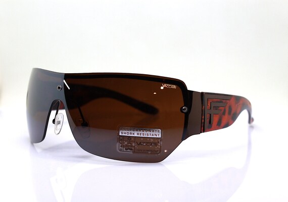 Mask wrap faceted rectangular square oversize sun… - image 1