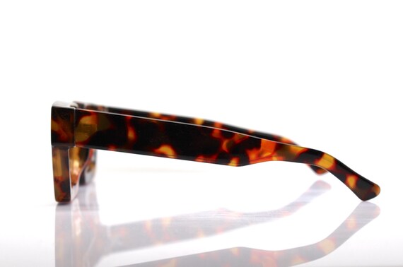 Rectangular square faceted sunglasses man woman s… - image 7