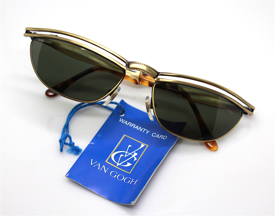 VAN GOGH 12 Made in Italy cat's eye tringle sunglasses man | Etsy