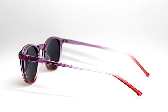 Round classic sunglasses man woman transparent pu… - image 9