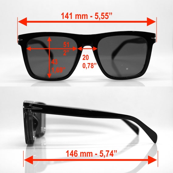 Square classic sunglasses man brown frame gradien… - image 2