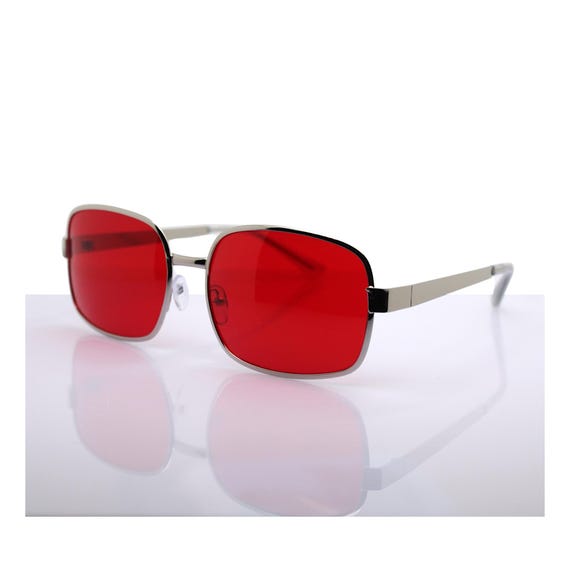 TYLER DURDEN SUNGLASSES Men and Women, Sturdy Silver-chrome Metal