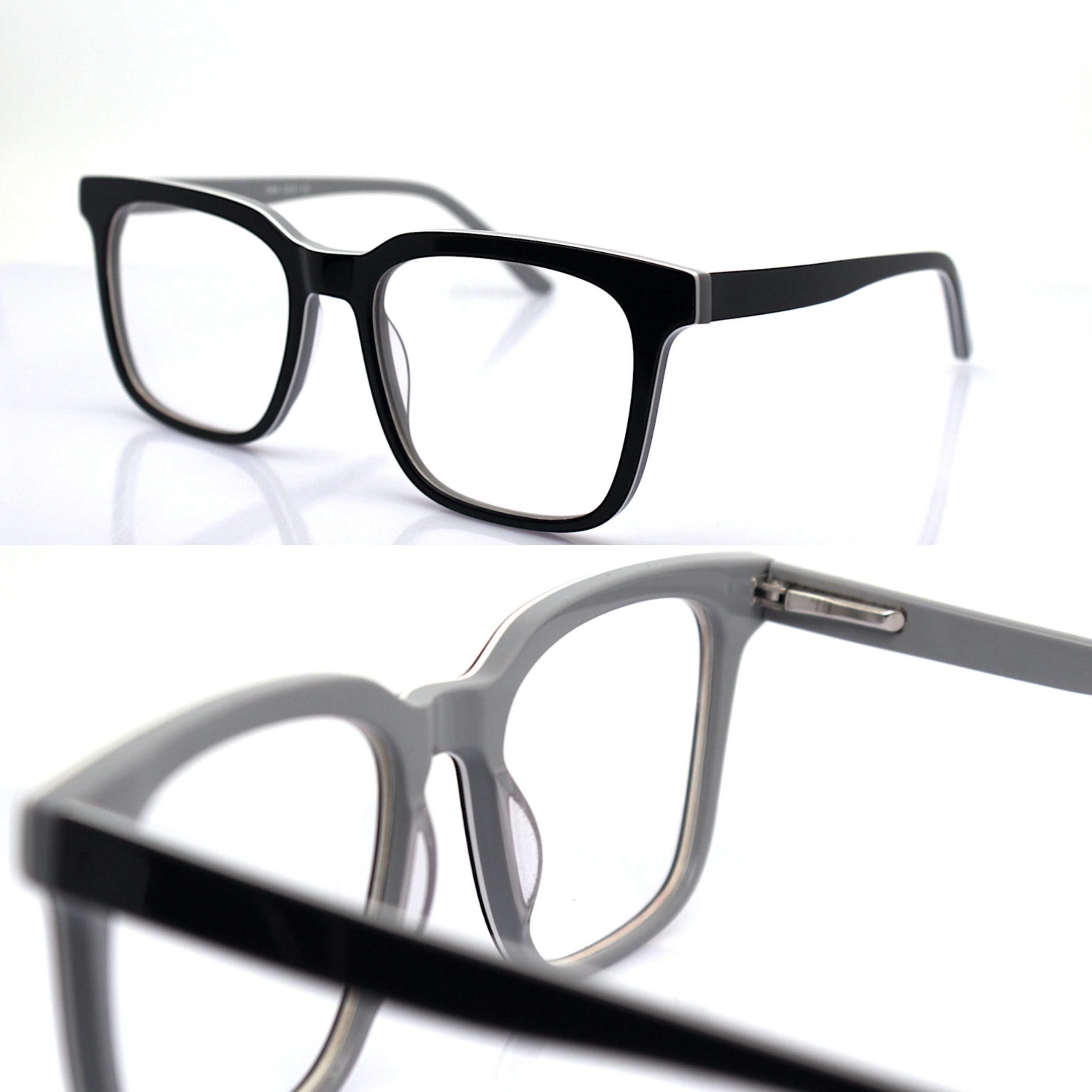 Man's Square Geometric Prescription Eyewear