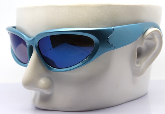 Wrap oval cat eye rectangular Sunglasses man woma… - image 9