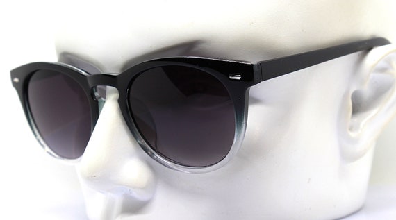 Classic round oval sunglasses man woman black tra… - image 10