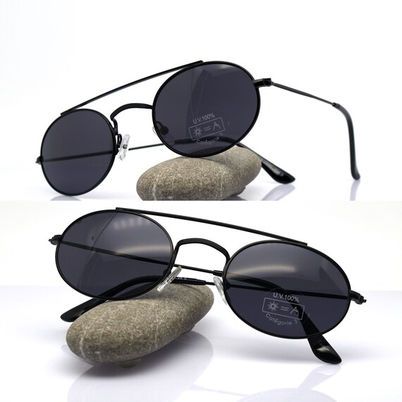 vintage total black sunglasses Gem