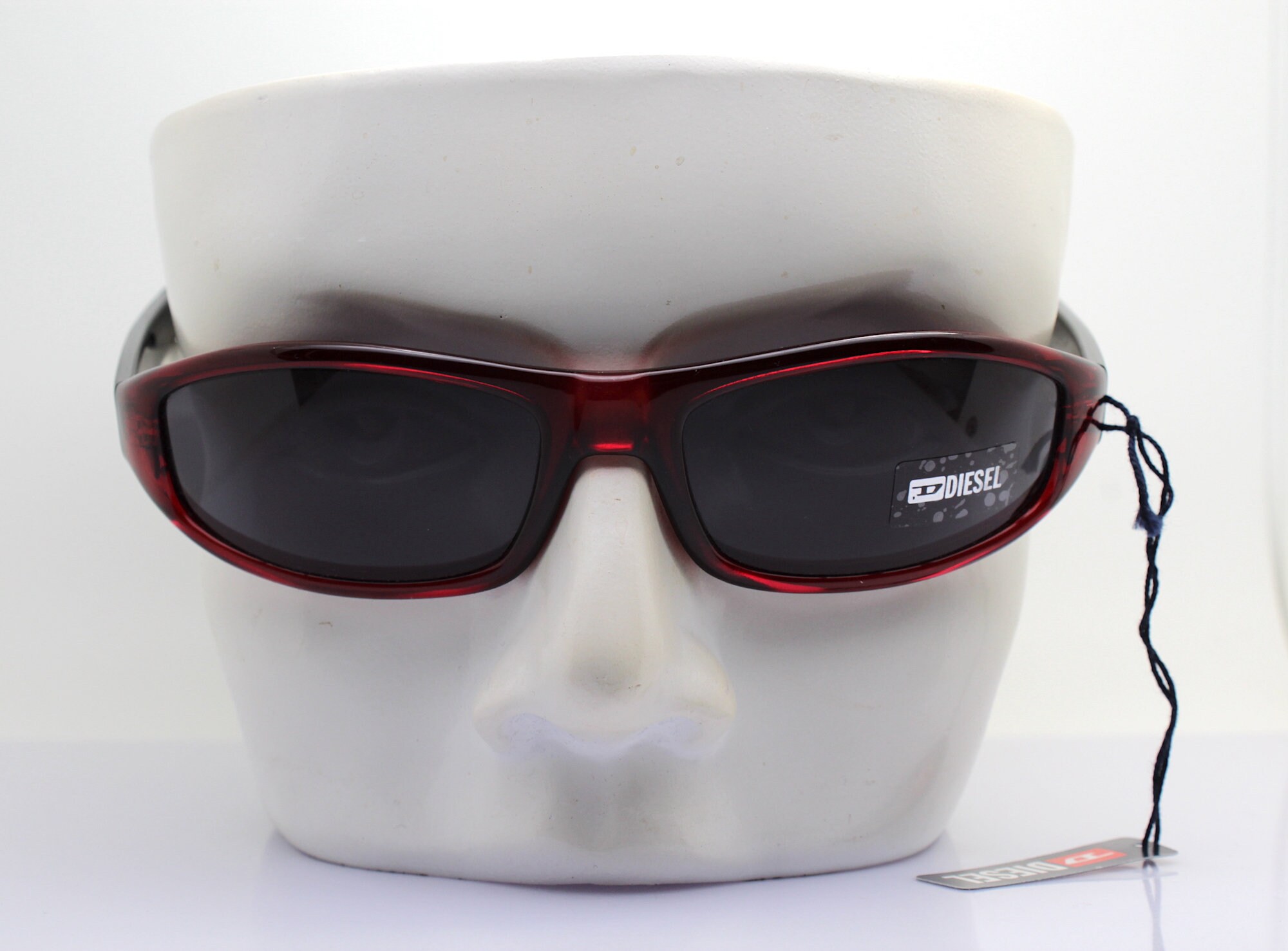 NWT Diesel Sunglasses Orange Sister No Wrap Oval DIESEL SISTER NO Made in Italy wrap oval low rectangular  main image 2
