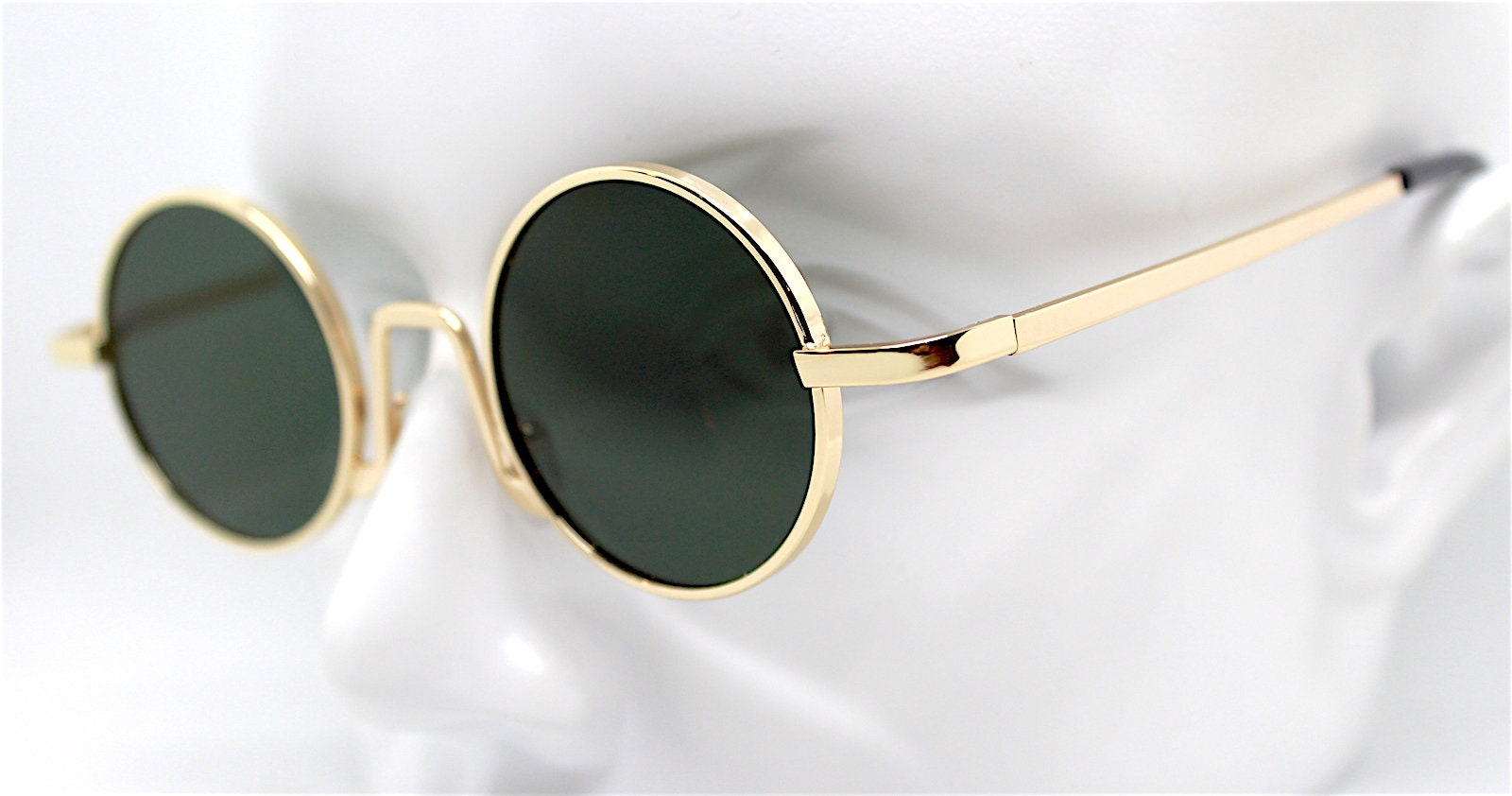 Occhiali Da Sole Rotondi In Acciaio Chirurgico Color Oro Con Lenti Polarizzate Marroni | Disponibile! | Lucleon - Foto 7