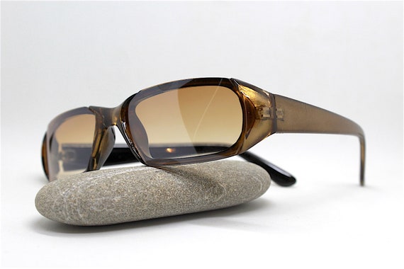 Sunglasses man woman vintage 90s retro Rectangula… - image 9