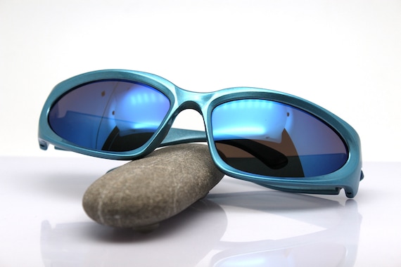 Wrap oval cat eye rectangular Sunglasses man woma… - image 7