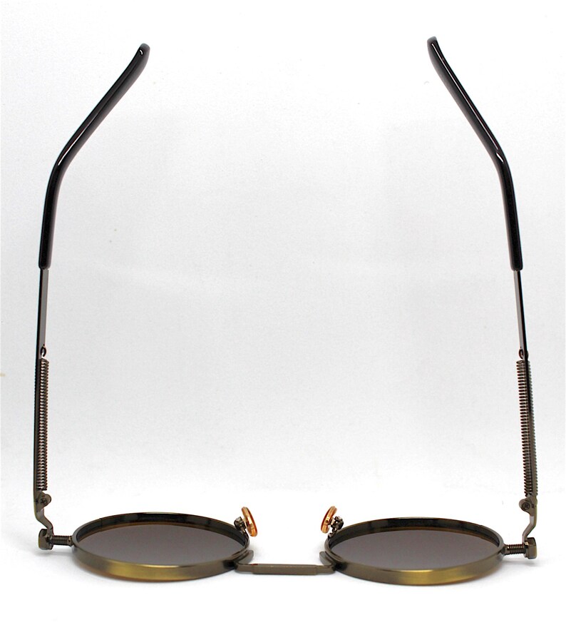 Rétro Rotondo Spacco Bfocal Occhal Da Lettura Uomo Donna Molla - Foto 9