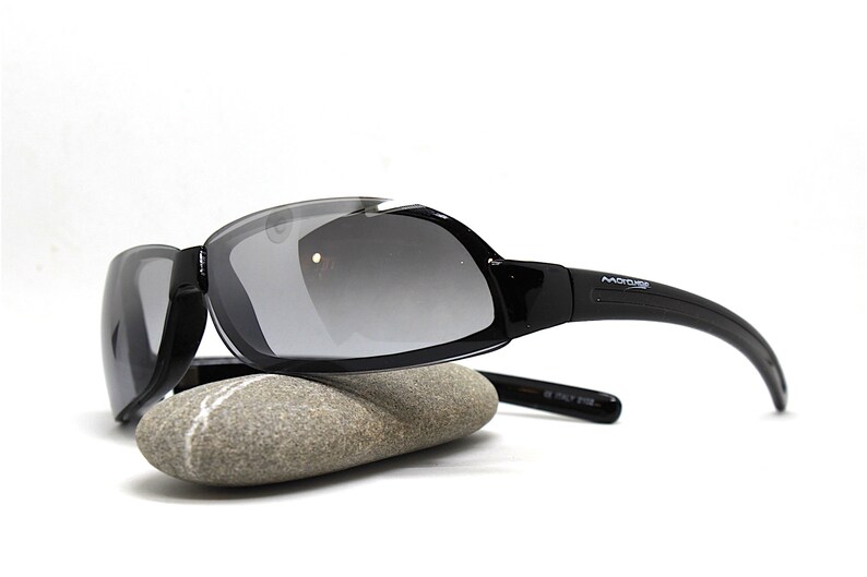 Locman Occhiali Occhiali Da Sole Locs LC53 Stile Gangster Biker - Avvolgenti, UV400, Nero O Bianco Occhiali Da Sole Biker - Foto 2