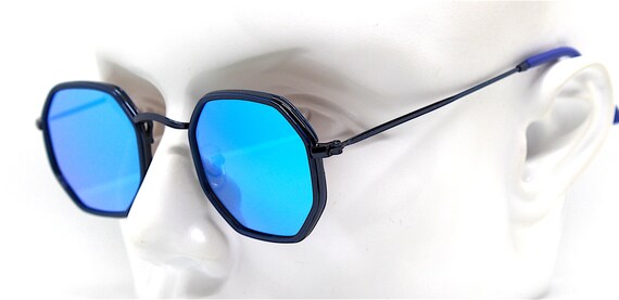 Small square octagonal classic sunglasses men and… - image 7