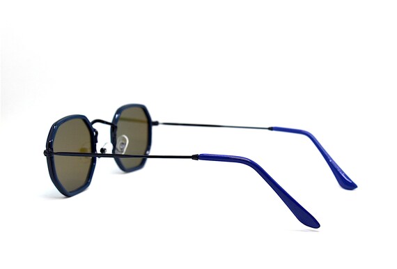 Small square octagonal classic sunglasses men and… - image 5