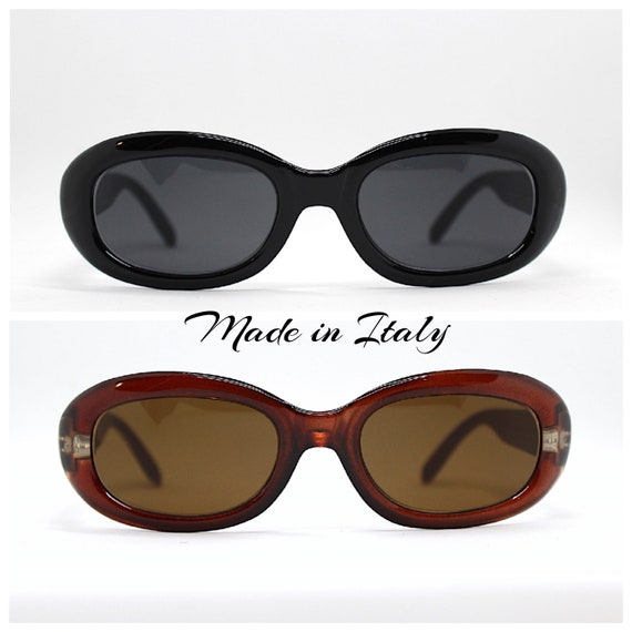 IN ITALY gafas de sol ovaladas rectangulares mujer negro - Etsy México