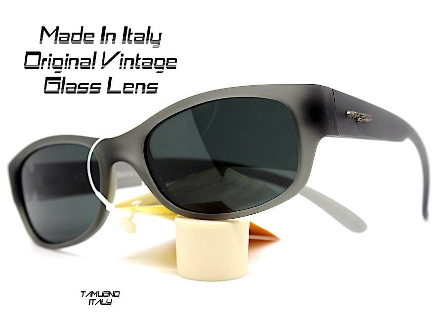 Occhiali Da Sole LOCS Quadrati Piani - Montatura Nero Avorio Lenti Nere Uv400 Stile Designer